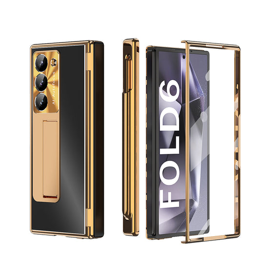 PU Leather Galaxy Z Fold 7/ 6/ 5/ 4 Hing Protection Cover with Pen
