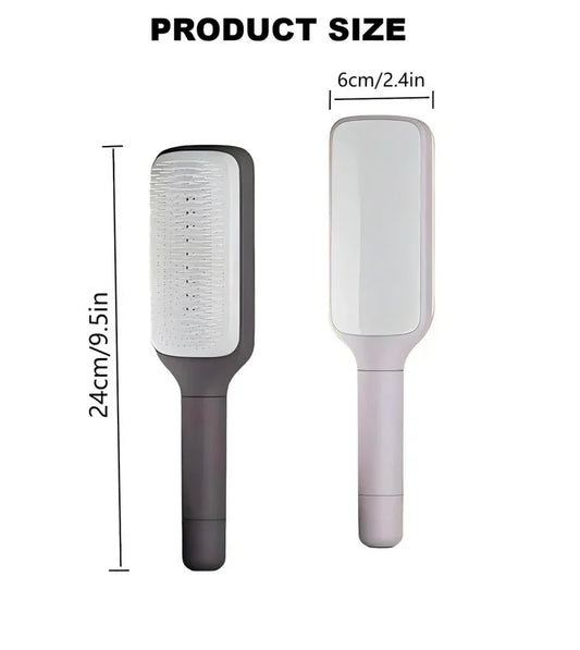 Magic Self-Clean Hair Brush with Retractable Bristles